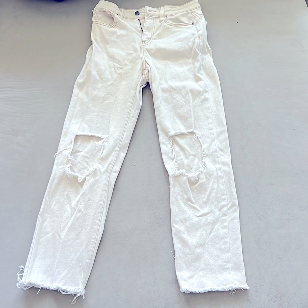 Womens jeans cream color